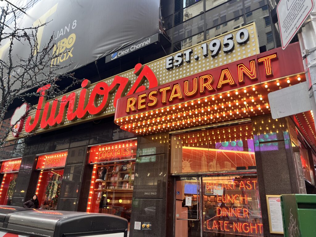 私がニューヨークで撮影したチーズケーキ店