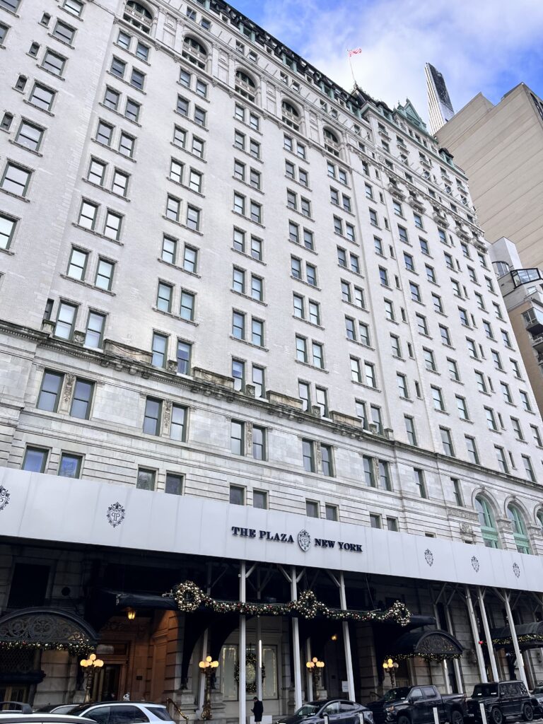 私がニューヨークで撮影したプラザホテル
