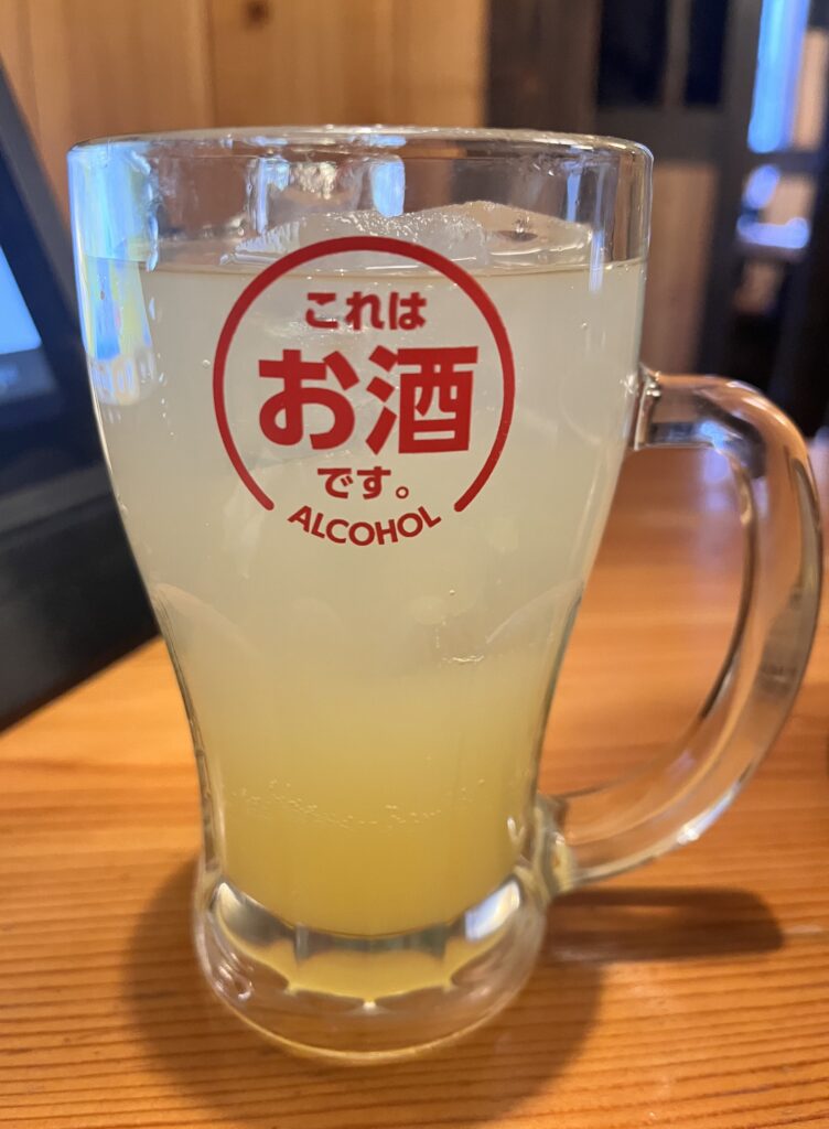 私が鳥貴族で撮影したドリンク