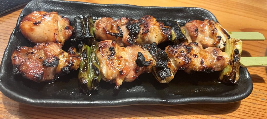 私が鳥貴族で撮影した焼き鳥