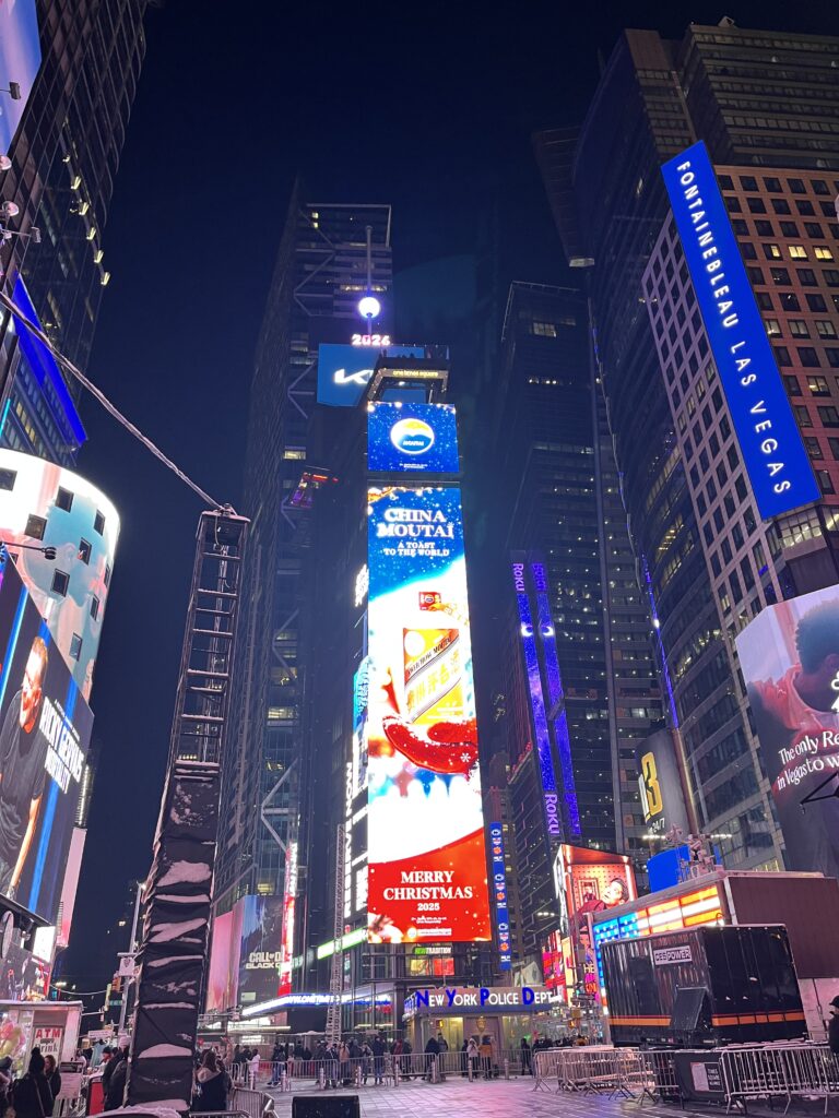 私がニューヨークで撮影したタイムズスクエア